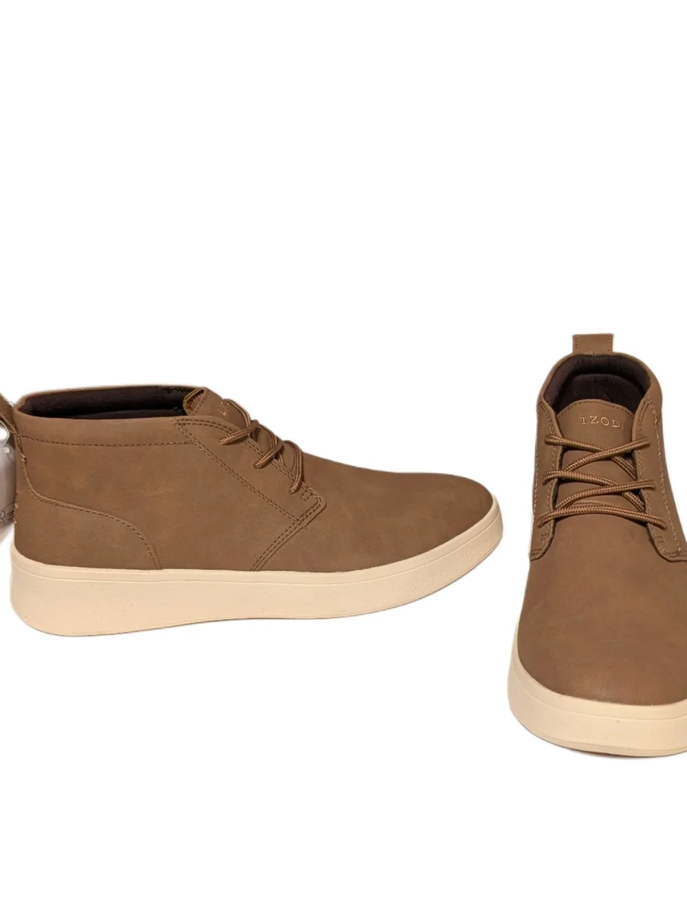 IZOD Palmer Chukka Boots Mens 8M Brown Memory Foam Lace Up Casual Shoes 1815298